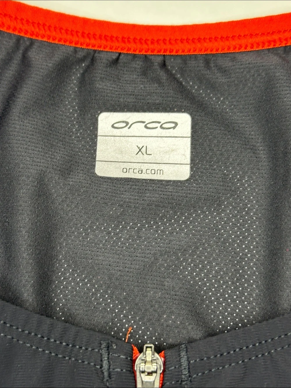 Orca Men's 226 Triathlon Top with Red Trim Sleeveless Stretchskin Swim Top XL